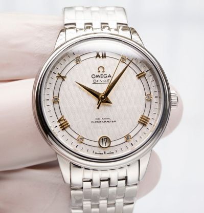 Omega De Ville  39.5mm for men 32.7mm for women 8215 Movement Gold Scale Couple Watch